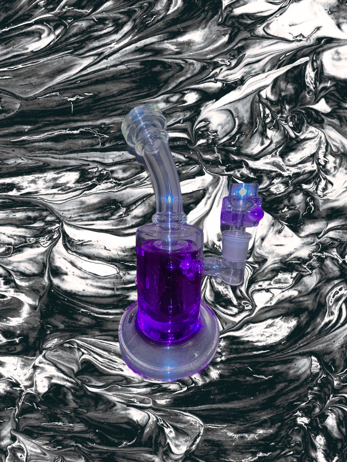 Lavender Neon Bong