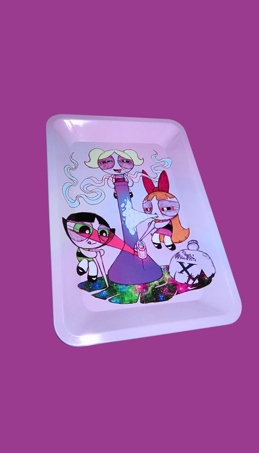 Powerpuff girls mini rolling tray