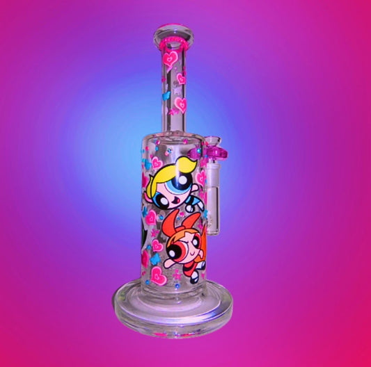 Powerpuff Girls Pink Rhinestone Bong π©΅