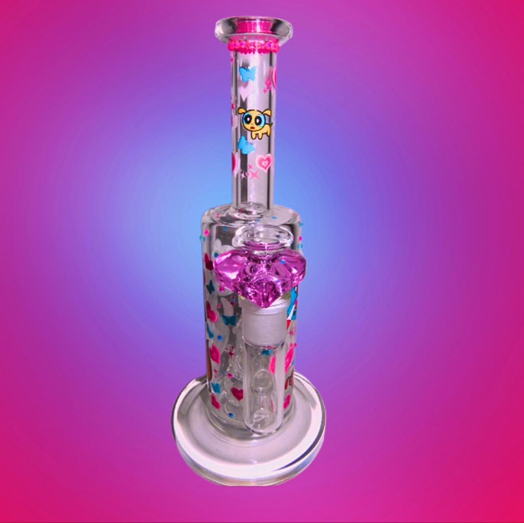 Powerpuff Girls Pink Rhinestone Bong 🩵